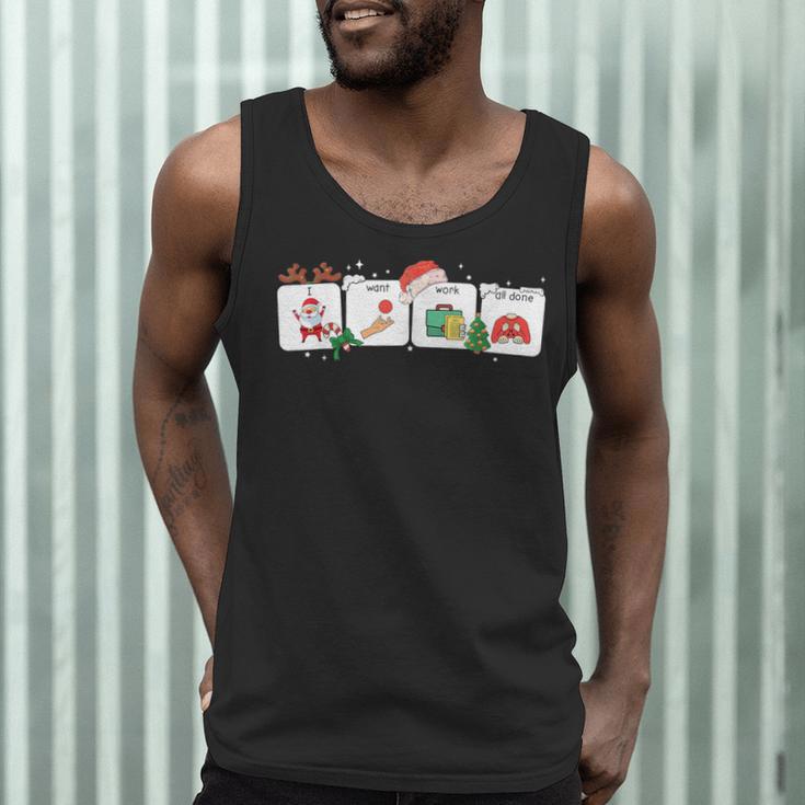 Christmas Santa Special Education SPED Teacher Xmas PJ Men Tank Top, novelty gifts, funny gifts