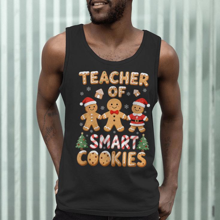 Christmas Teacher Of Smart Cookies Gingerbread Man Teaching Men Tank Top, novelty gifts, funny gifts