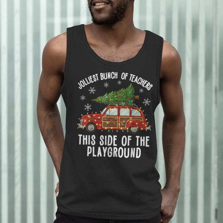 Christmas Teacher Squad Festive Car Tree Lights Xmas Men Tank Top, novelty gifts, funny gifts Christmas Teacher Squad Festive Car Tree Lights Xmas Men Tank Top, novelty gifts, funny gifts