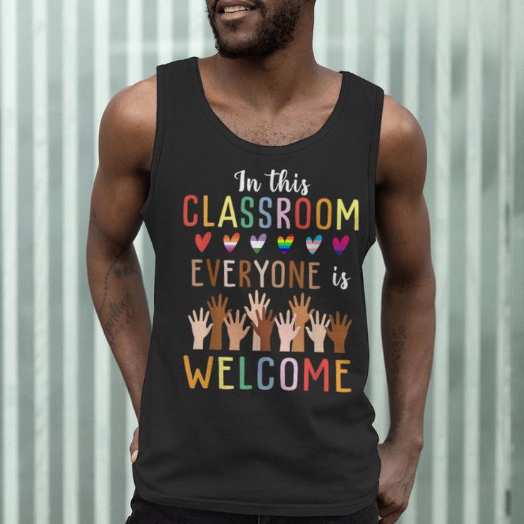 In This Classroom Everyone Is Welcome For Teacher Men Tank Top, novelty gifts, funny gifts In This Classroom Everyone Is Welcome For Teacher Men Tank Top, novelty gifts, funny gifts