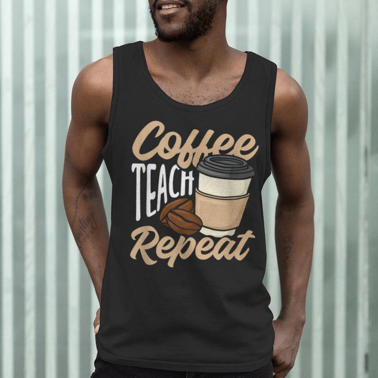 Coffee Teach Repeat Teacher Men Tank Top, novelty gifts, funny gifts Coffee Teach Repeat Teacher Men Tank Top, novelty gifts, funny gifts