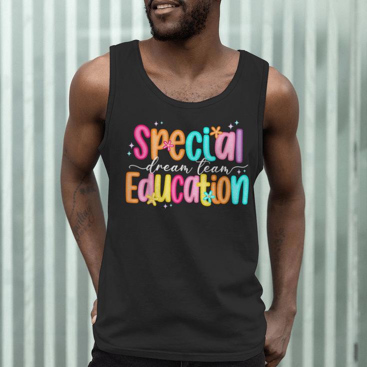 Color Special Education Squad Groovy Dream Team SPED Teacher Men Tank Top, novelty gifts, funny gifts