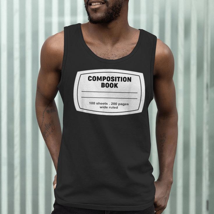 Composition Notebook Halloween Costume Teacher Student Men Tank Top, novelty gifts, funny gifts Composition Notebook Halloween Costume Teacher Student Men Tank Top, novelty gifts, funny gifts