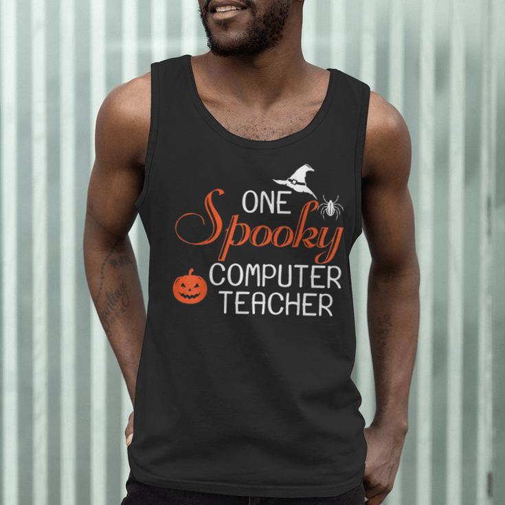 Computer Teacher Halloween Spooky Men Women Kids Men Tank Top, novelty gifts, funny gifts