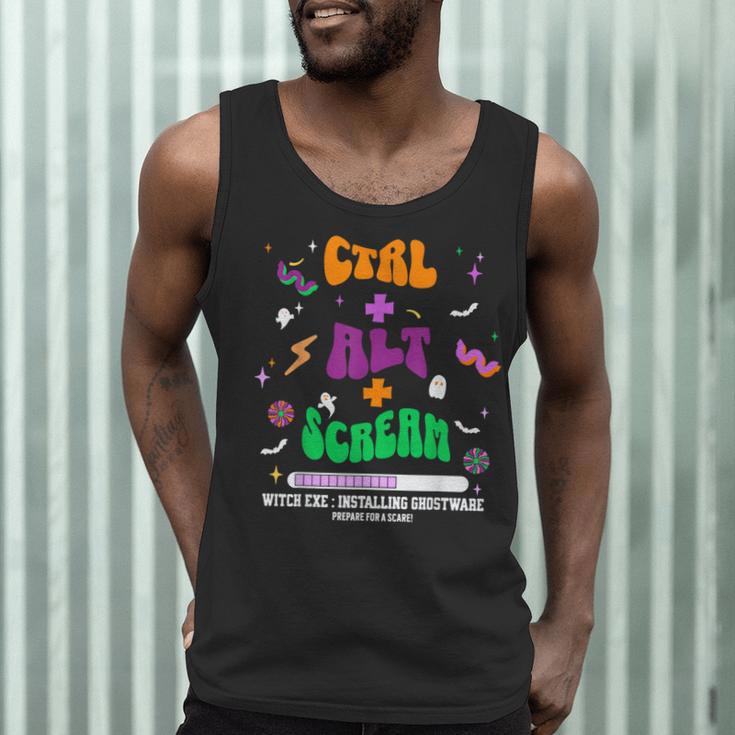 Computer Teacher Spooky Halloween Technology STEM Engineer Men Tank Top, novelty gifts, funny gifts