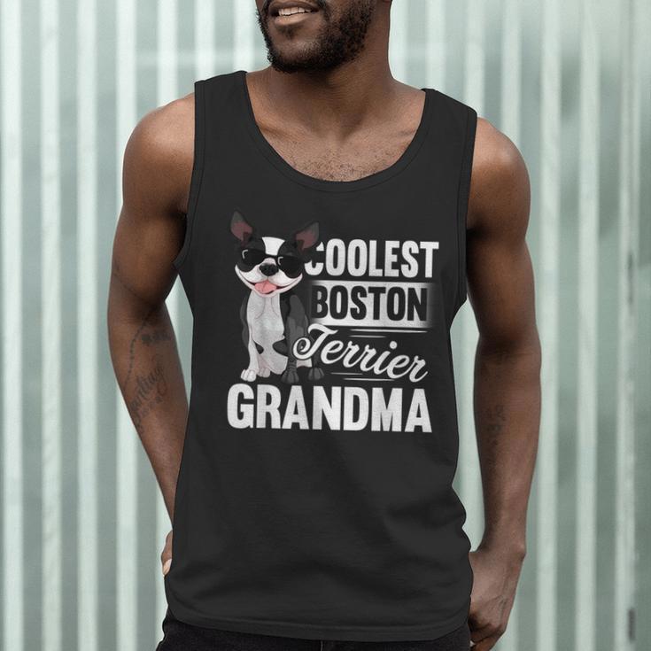 Coolest Boston Terrier Grandma Dog Men Tank Top, novelty gifts, funny gifts