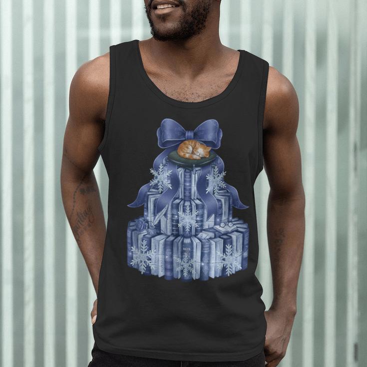 Coquette Bow Book Tree Merry Christmas Xmas Teacher Holiday Men Tank Top, novelty gifts, funny gifts Coquette Bow Book Tree Merry Christmas Xmas Teacher Holiday Men Tank Top, novelty gifts, funny gifts