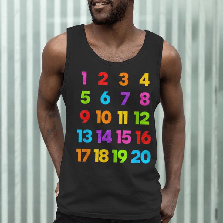 Counting 1-10 Learn To Count Number School Kids Teacher Men Tank Top, novelty gifts, funny gifts Counting 1-10 Learn To Count Number School Kids Teacher Men Tank Top, novelty gifts, funny gifts
