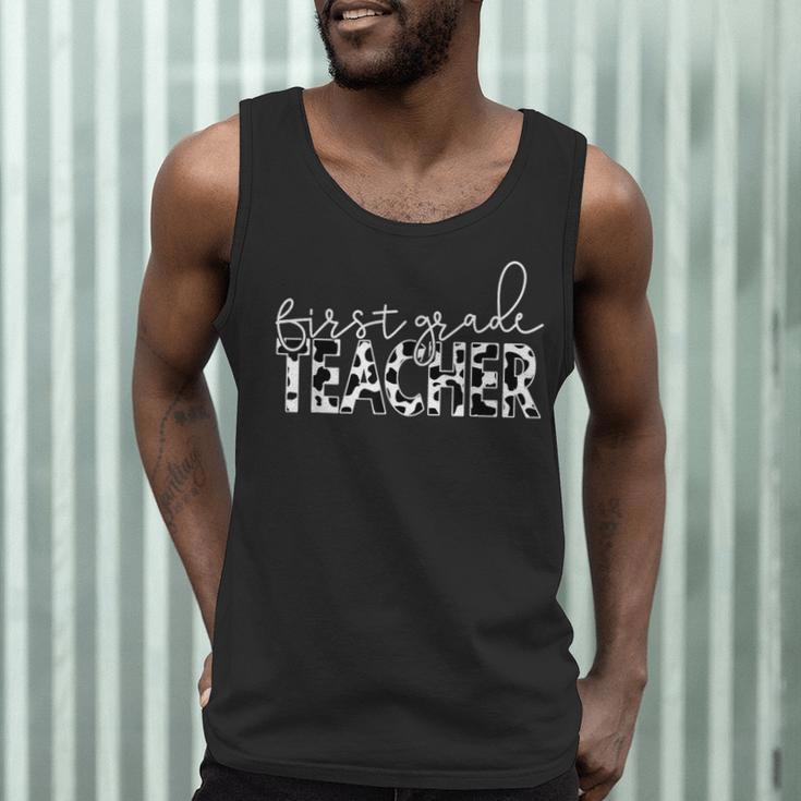 Cow Print For Elementary School First Grade Teachers Men Tank Top, novelty gifts, funny gifts Cow Print For Elementary School First Grade Teachers Men Tank Top, novelty gifts, funny gifts