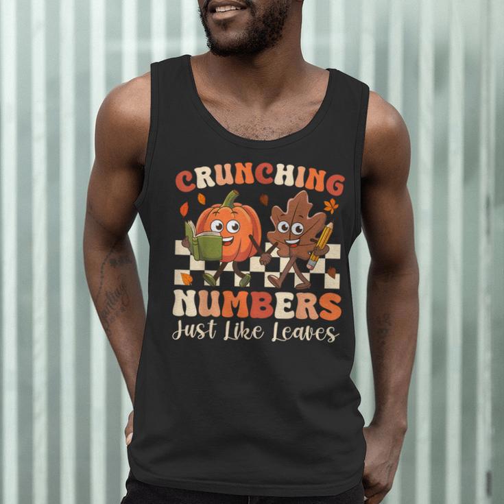 Crunching Numbers Just Like Leaves Pumpkin Fall Teacher Men Tank Top, novelty gifts, funny gifts Crunching Numbers Just Like Leaves Pumpkin Fall Teacher Men Tank Top, novelty gifts, funny gifts