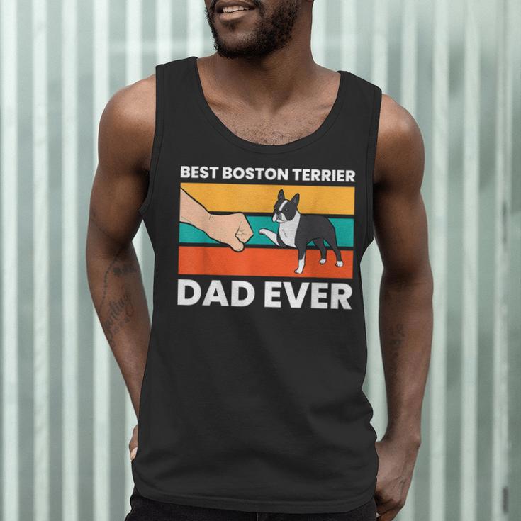 Cute Boston Terrier Best Boston Terrier Dad Ever Men Tank Top, novelty gifts, funny gifts