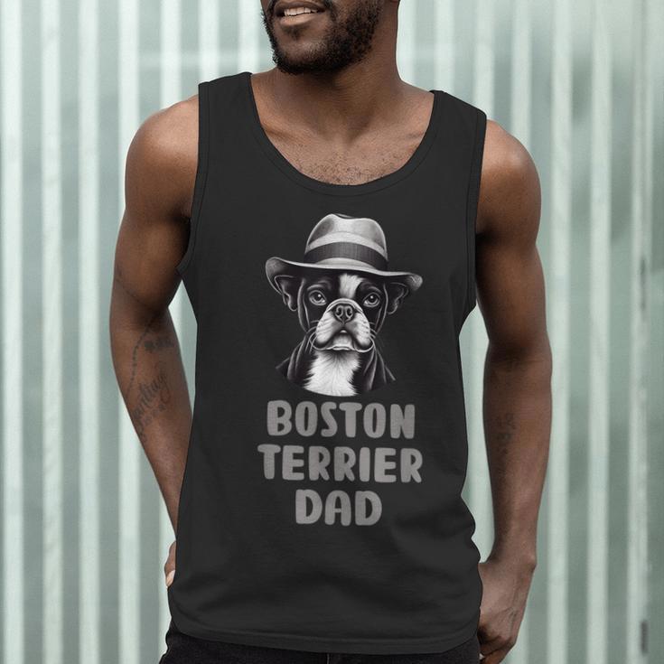 Cute Boston Terrier Dad Dog Lovers Puppy Bostie Owner Men Tank Top, novelty gifts, funny gifts