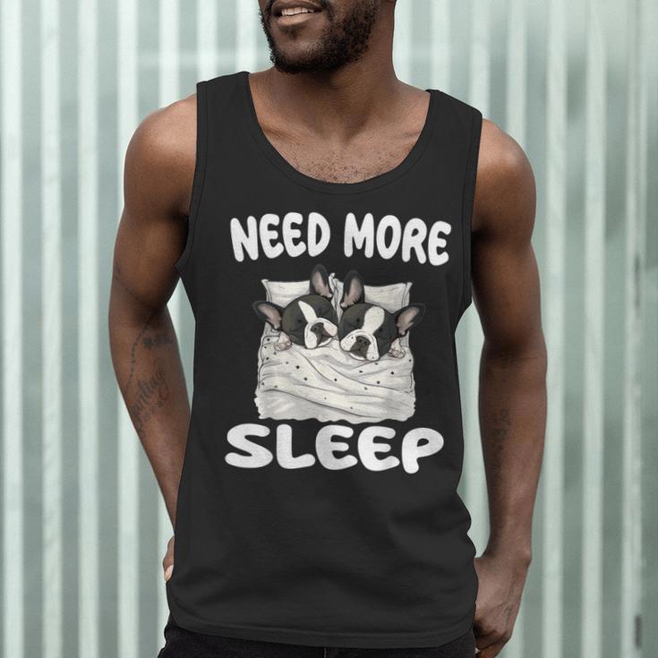 Cute Boston Terrier Need More Sleep Pajamas Nightgown Men Tank Top, novelty gifts, funny gifts