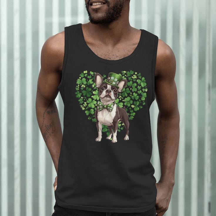 Cute Boston Terrier Shamrock St Patrick's Day Dog Lover Men Women Kids Men Tank Top, novelty gifts, funny gifts