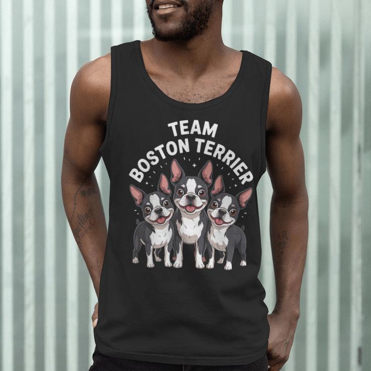 Cute Cartoon For Dog Owners Pet Team Boston Terrier Men Tank Top, novelty gifts, funny gifts