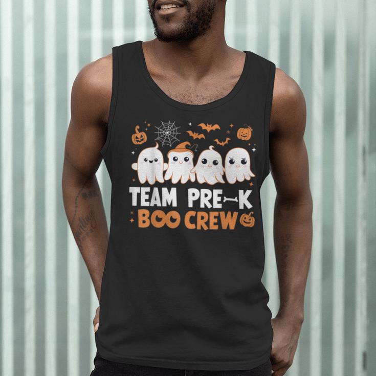 Cute Ghosts Pre-K Boo Crew Teachers Halloween Party Team For Men Women Kids Men Tank Top, novelty gifts, funny gifts