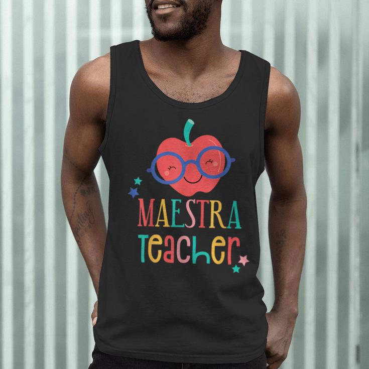 Cute Maestra Teacher Men Tank Top, novelty gifts, funny gifts