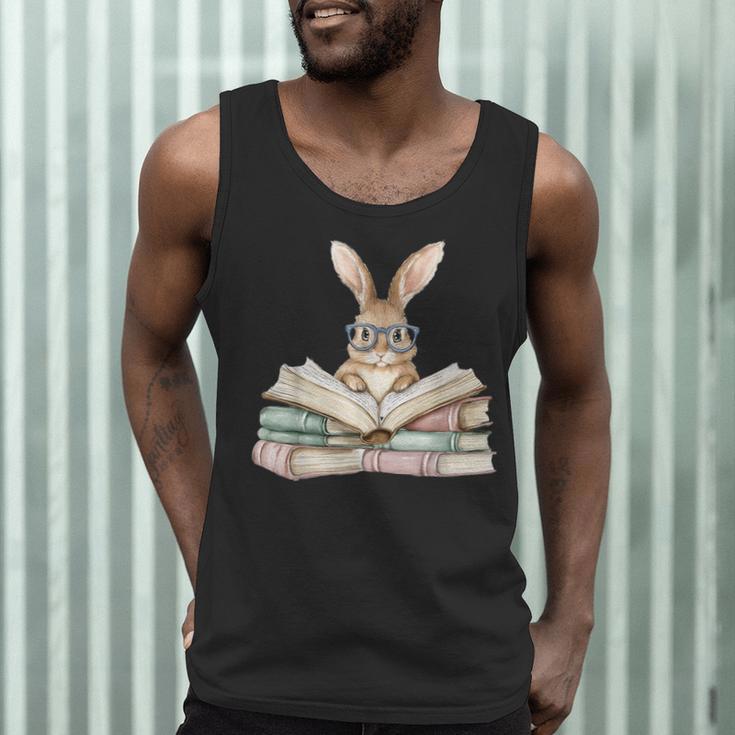Cute Reading Bunny Glasses Books Bookworm Reader Teacher Men Tank Top, novelty gifts, funny gifts Cute Reading Bunny Glasses Books Bookworm Reader Teacher Men Tank Top, novelty gifts, funny gifts