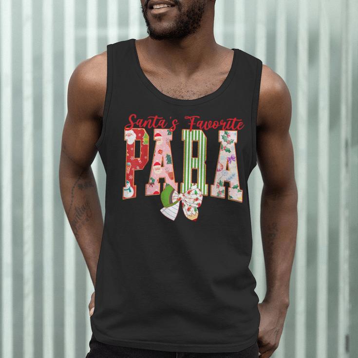 Cute Santas Favorite Para Christmas Paraprofessional Teacher Men Tank Top, novelty gifts, funny gifts Cute Santas Favorite Para Christmas Paraprofessional Teacher Men Tank Top, novelty gifts, funny gifts