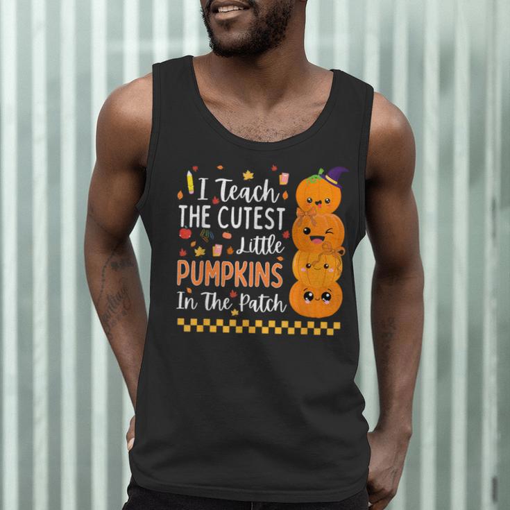 Cute Teacher Halloween For Women Men Teacher Pumpkin Men Tank Top, novelty gifts, funny gifts