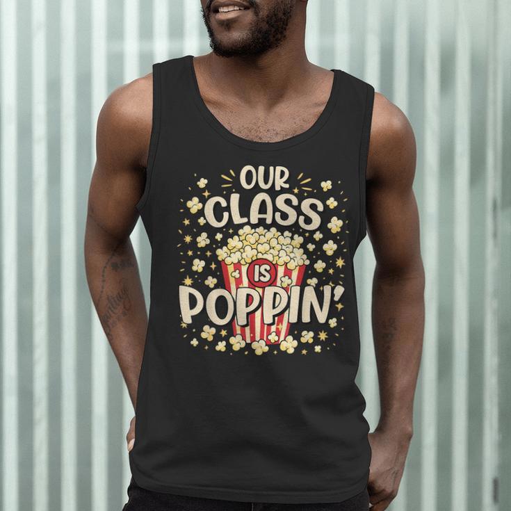 Cute Teacher Popcorn Day Men Tank Top, novelty gifts, funny gifts