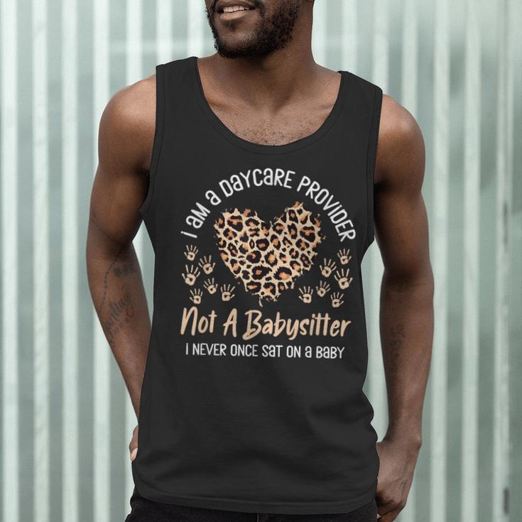 Daycare Provider Teacher Childcare Worker Leopard Heart Fun Men Tank Top, novelty gifts, funny gifts