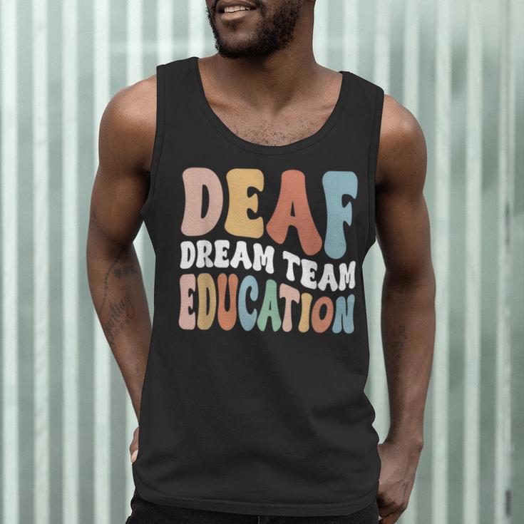 Deaf Dream Team Education Deaf Education Teacher Men Tank Top, novelty gifts, funny gifts