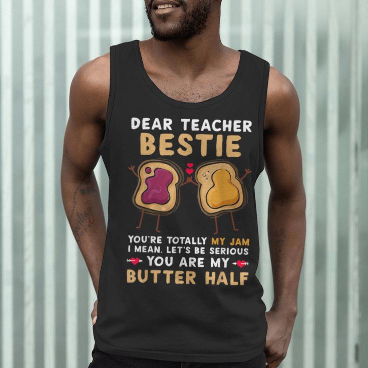 Dear Teacher Bestie You'Re Totally My Jam Shirt Kids Men Tank Top, novelty gifts, funny gifts Dear Teacher Bestie You'Re Totally My Jam Shirt Kids Men Tank Top, novelty gifts, funny gifts