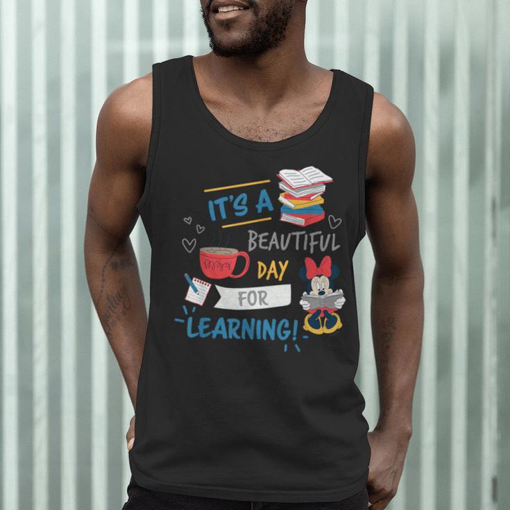 Disney Minnie Mouse Beautiful Day For Learning Teacher's Day Men Tank Top, novelty gifts, funny gifts Disney Minnie Mouse Beautiful Day For Learning Teacher's Day Men Tank Top, novelty gifts, funny gifts