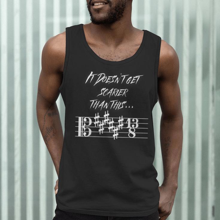 It Doesn't Get Scarier Halloween Music Teacher Costume For Men Women Men Tank Top, novelty gifts, funny gifts