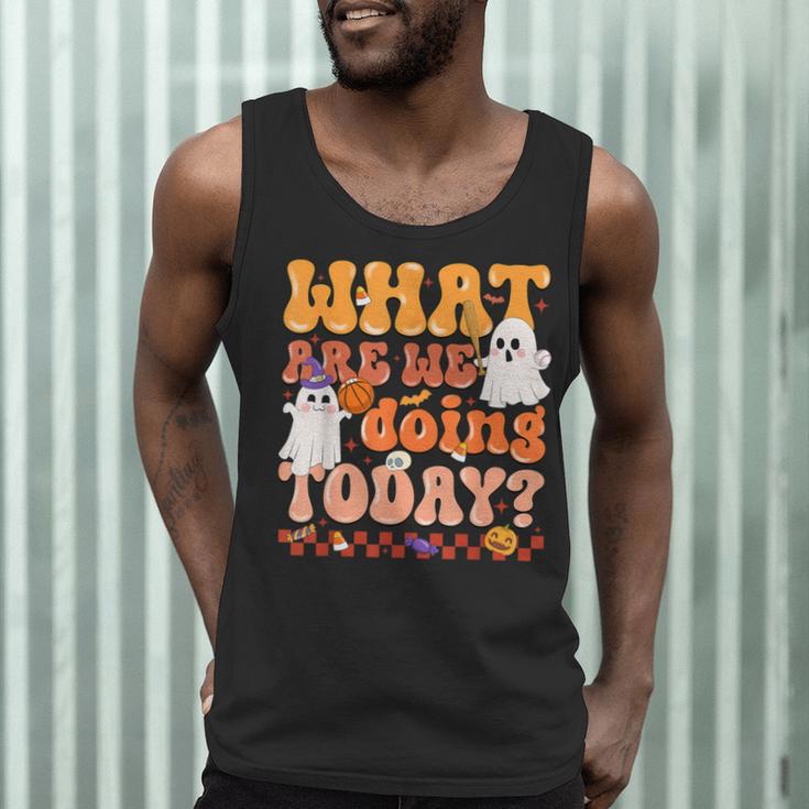What Are We Doing Today Halloween PE Spooky Teacher Men Tank Top, novelty gifts, funny gifts