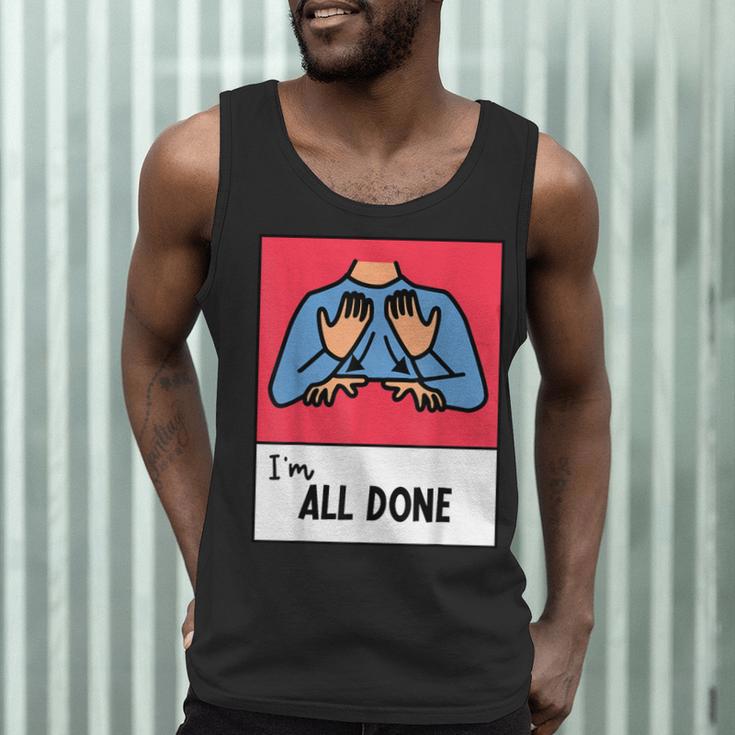 All Done Sped Teacher ASL Teacher Neurodiversity Hand Sign Men Tank Top, novelty gifts, funny gifts All Done Sped Teacher ASL Teacher Neurodiversity Hand Sign Men Tank Top, novelty gifts, funny gifts