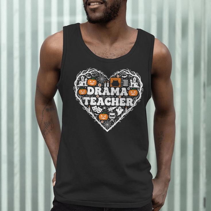 Drama Teacher Heart Pumpkin Ghost Halloween Kids Men Tank Top, novelty gifts, funny gifts Drama Teacher Heart Pumpkin Ghost Halloween Kids Men Tank Top, novelty gifts, funny gifts