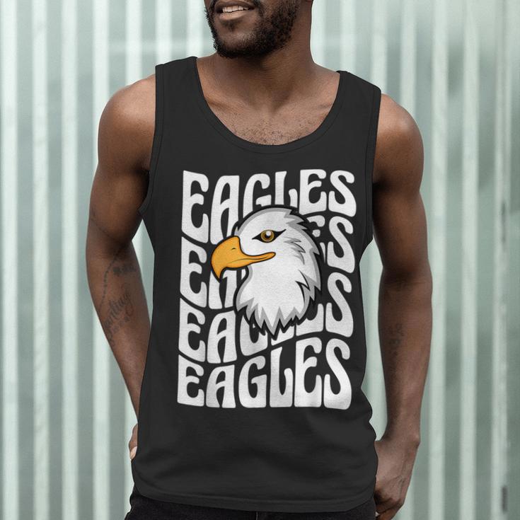 Eagles School Sports Fan Team Spirit Teacher Parent Student Men Tank Top, novelty gifts, funny gifts