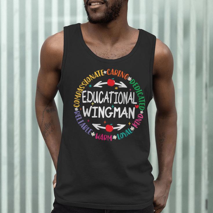 Educational Wingman Assistant Teaching a School Teacher Aide Men Tank Top, novelty gifts, funny gifts Educational Wingman Assistant Teaching a School Teacher Aide Men Tank Top, novelty gifts, funny gifts