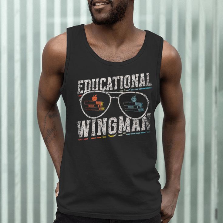 Educational Wingman Assisting Teacher Teaching Assistant Men Tank Top, novelty gifts, funny gifts