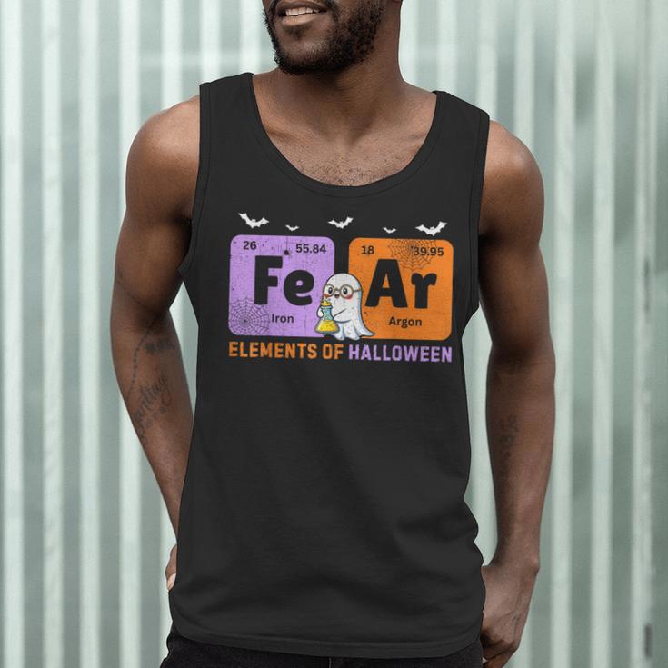 Elements Of Halloween Fear Periodically Chemistry Teacher Men Tank Top, novelty gifts, funny gifts Elements Of Halloween Fear Periodically Chemistry Teacher Men Tank Top, novelty gifts, funny gifts