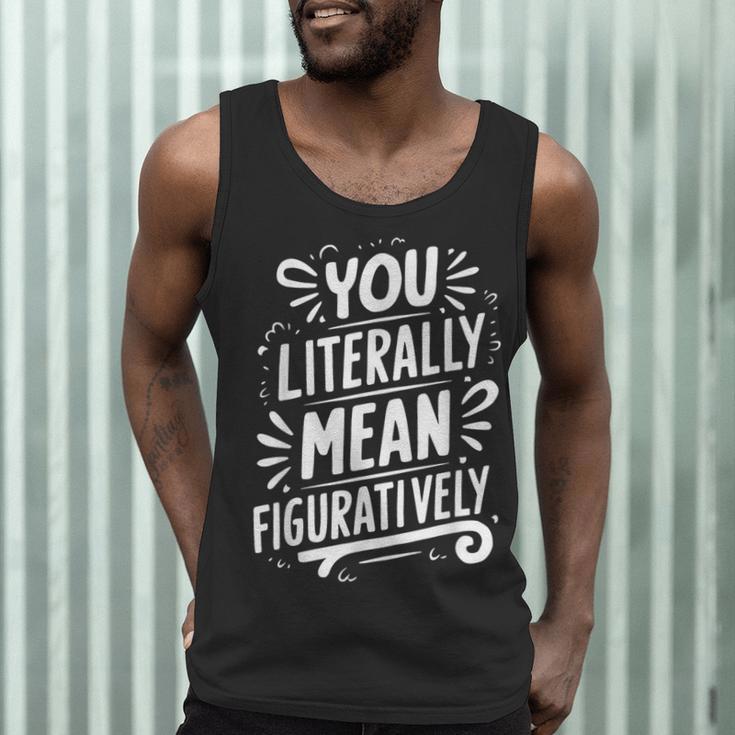 English Teacher Grammar Police Language Nerd You Literally Mean Figuratively V-Neck Modern Short Sleeve Small Men Tank Top, novelty gifts, funny gifts English Teacher Grammar Police Language Nerd You Literally Mean Figuratively V-Neck Modern Short Sleeve Small Men Tank Top, novelty gifts, funny gifts