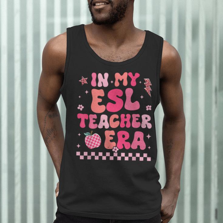 In My Esl Teacher Era Back To School ESL Teacher Groovy Men Tank Top, novelty gifts, funny gifts In My Esl Teacher Era Back To School ESL Teacher Groovy Men Tank Top, novelty gifts, funny gifts