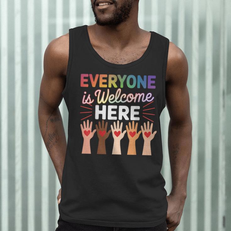 Everyone Is Welcome Here Shirt Teacher Men Tank Top, novelty gifts, funny gifts Everyone Is Welcome Here Shirt Teacher Men Tank Top, novelty gifts, funny gifts