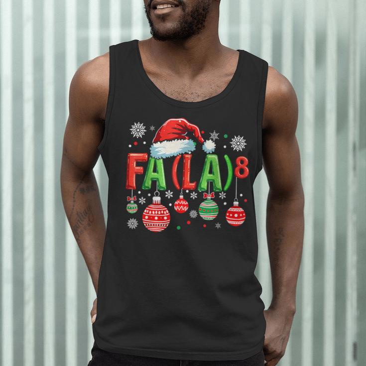 FA LA 8 Christmas Santa FA La Math Teacher Student Men Tank Top, novelty gifts, funny gifts