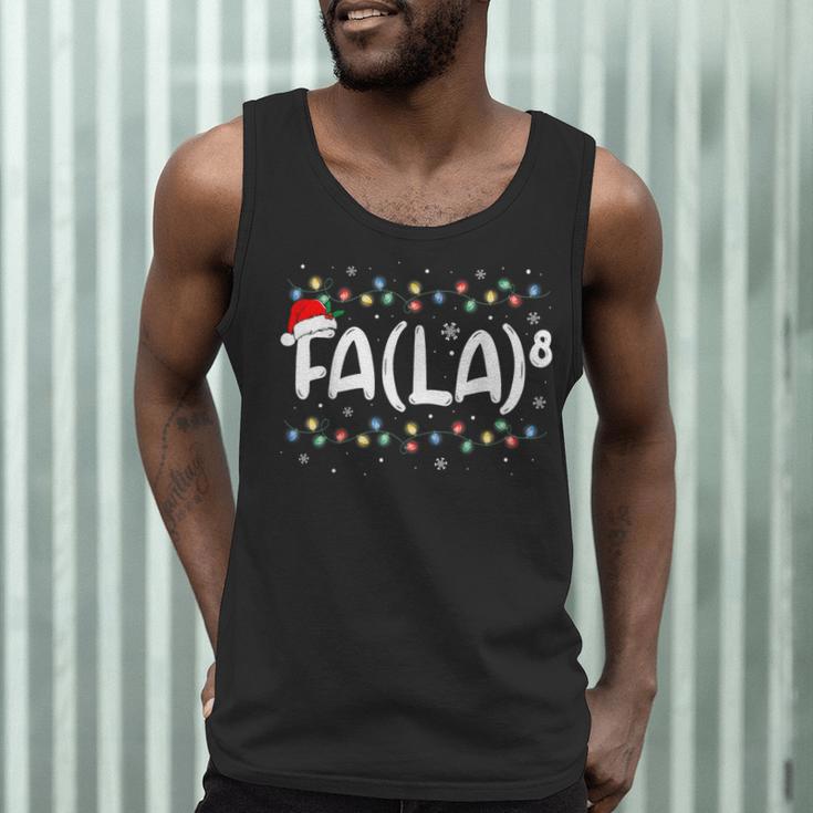 FA LA8 Christmas Santa Fa La Math Teacher Men Women Men Tank Top, novelty gifts, funny gifts