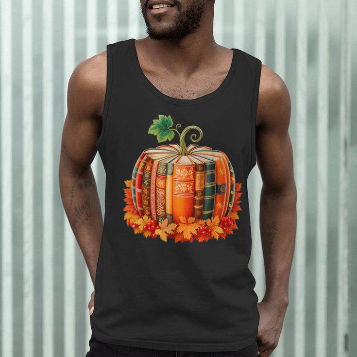 Fall Book Autumn Reading Teacher Halloween Pumpkin Season Men Tank Top, novelty gifts, funny gifts Fall Book Autumn Reading Teacher Halloween Pumpkin Season Men Tank Top, novelty gifts, funny gifts