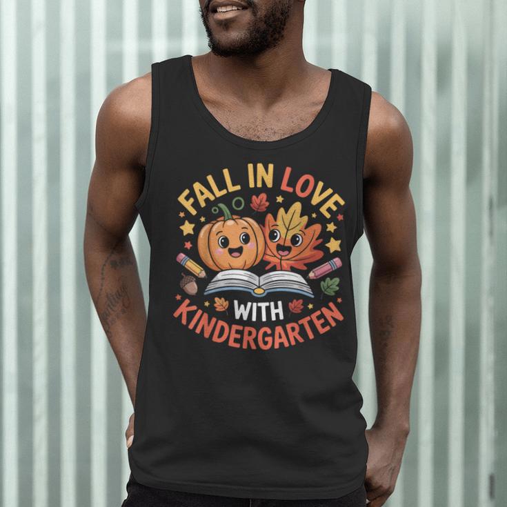 Fall In Love With Kindergarten Autumn Kindergarten Teacher Men Tank Top, novelty gifts, funny gifts Fall In Love With Kindergarten Autumn Kindergarten Teacher Men Tank Top, novelty gifts, funny gifts
