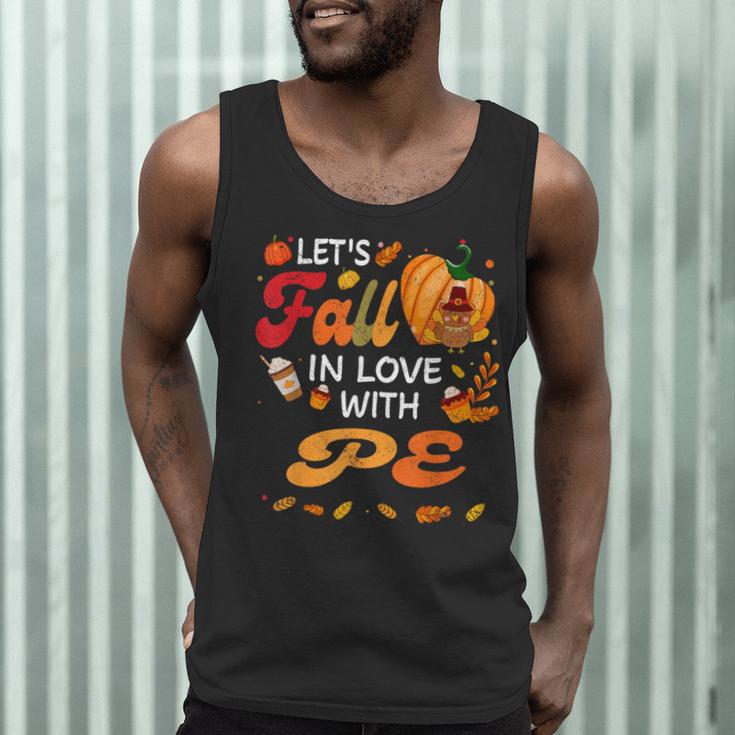 Lets Fall In Love With PE Teacher Thanksgiving Men Tank Top, novelty gifts, funny gifts Lets Fall In Love With PE Teacher Thanksgiving Men Tank Top, novelty gifts, funny gifts