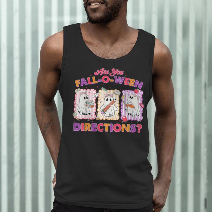 Are You Fall-O-Ween Directions Halloween Teacher Ghost Men Tank Top, novelty gifts, funny gifts Are You Fall-O-Ween Directions Halloween Teacher Ghost Men Tank Top, novelty gifts, funny gifts