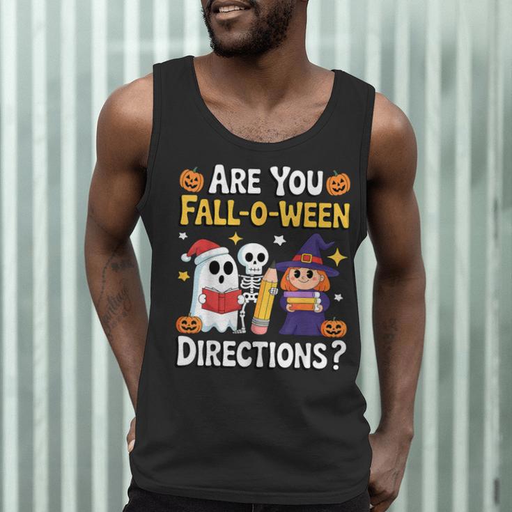 Are You Fall O Ween Directions Halloween Teacher Ghost Men Tank Top, novelty gifts, funny gifts Are You Fall O Ween Directions Halloween Teacher Ghost Men Tank Top, novelty gifts, funny gifts