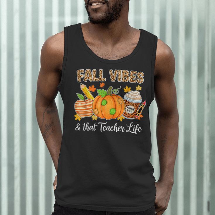 Fall Vibes And That Teacher Life Autumn Thanksgiving Men Tank Top, novelty gifts, funny gifts Fall Vibes And That Teacher Life Autumn Thanksgiving Men Tank Top, novelty gifts, funny gifts