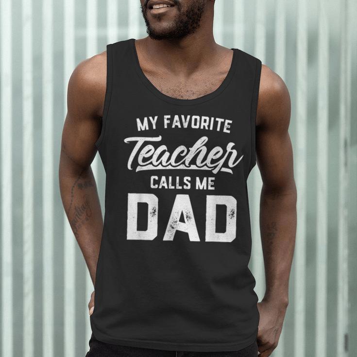 My Favorite Teacher Calls Me Dad Shirt Father's Day For Men Kids Men Tank Top, novelty gifts, funny gifts