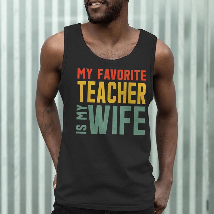 My Favorite Teacher Is My Wife Men Tank Top, novelty gifts, funny gifts My Favorite Teacher Is My Wife Men Tank Top, novelty gifts, funny gifts